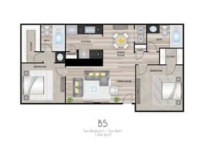 B5 1610-2 floor plan