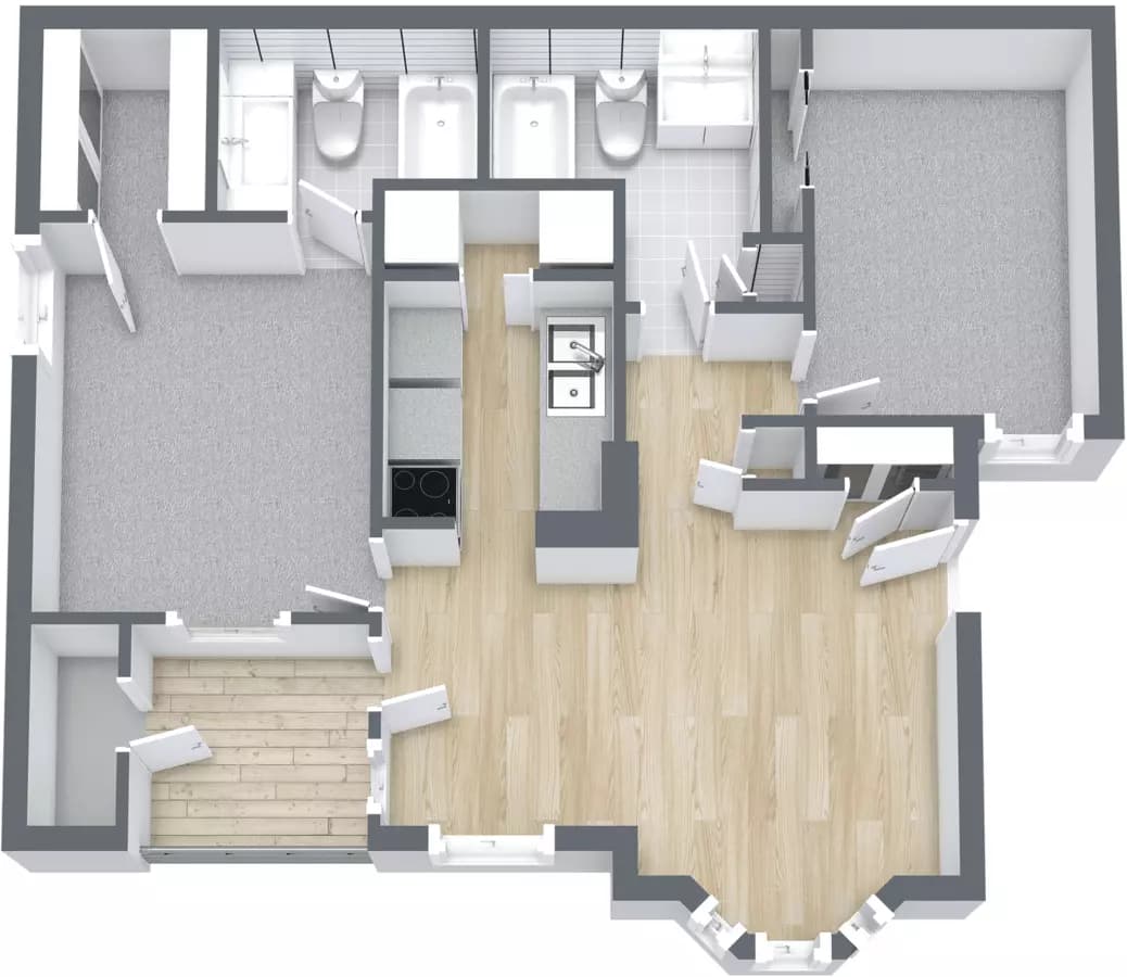 B2 Private floor plan