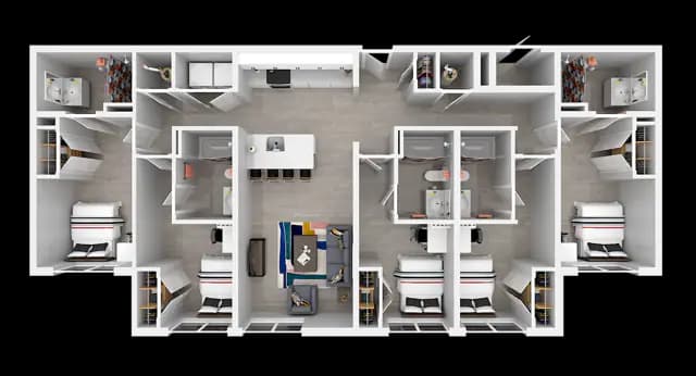 E1 Private floor plan