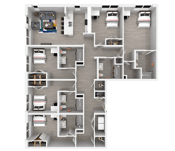 E2 Private floor plan
