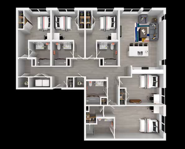 E3 Private floor plan