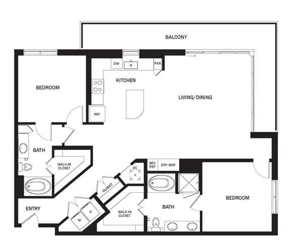 Unit 602 floor plan