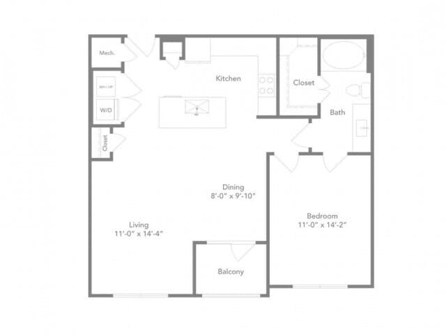 Unit 01-1214 floor plan