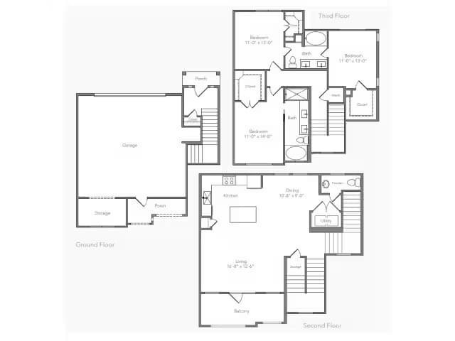 C1-TH 09-9105 floor plan