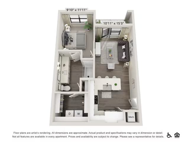 Unit 4207 floor plan