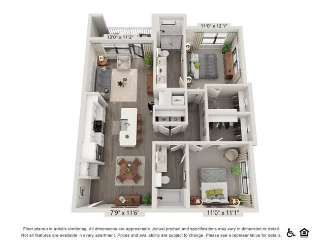 Unit 9201 floor plan