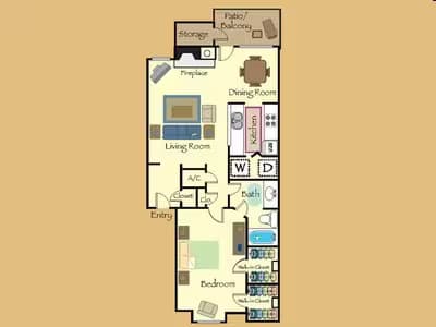 A1 1305 floor plan