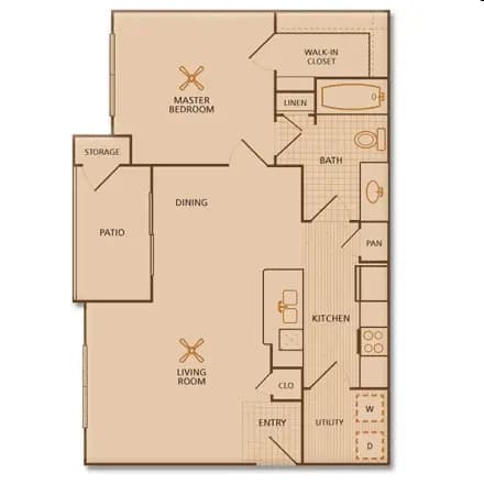 Unit 0937 floor plan