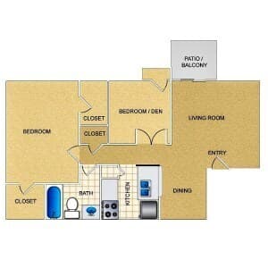Unit 3902 floor plan