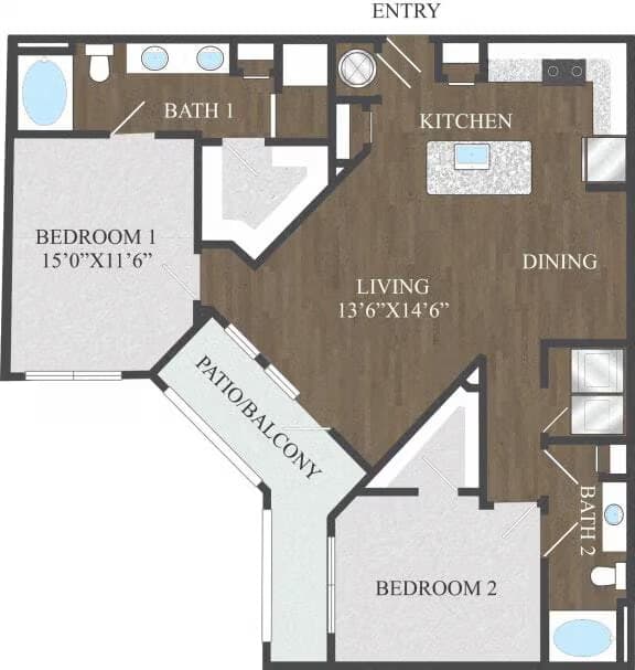 B3 206 floor plan