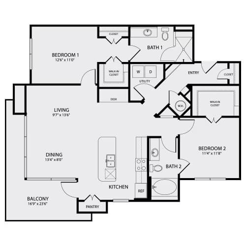 Unit 329 floor plan