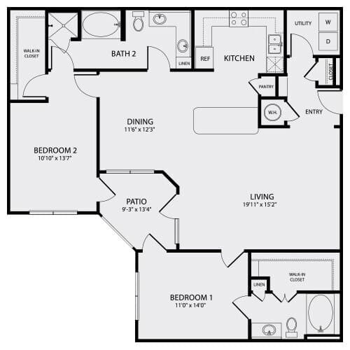 Unit 323 floor plan