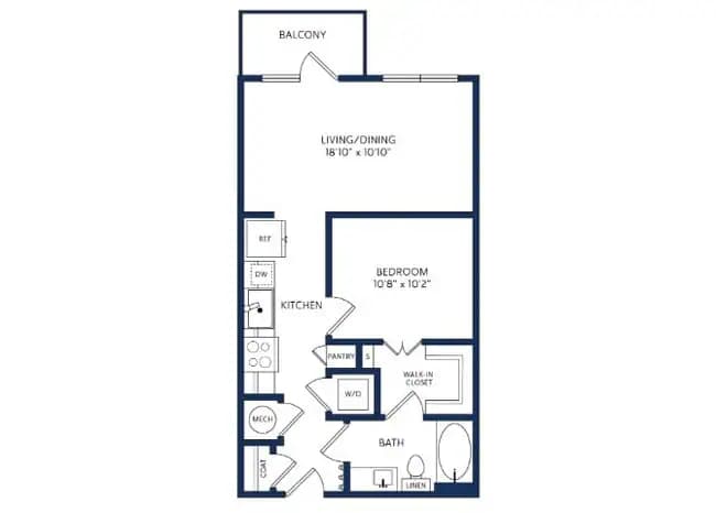 A 606 floor plan