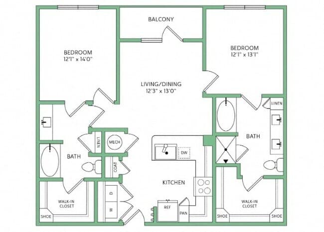 Unit 526 floor plan