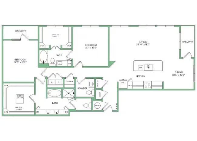 Unit 705 floor plan