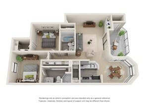 B1 - Renovated L1402 floor plan