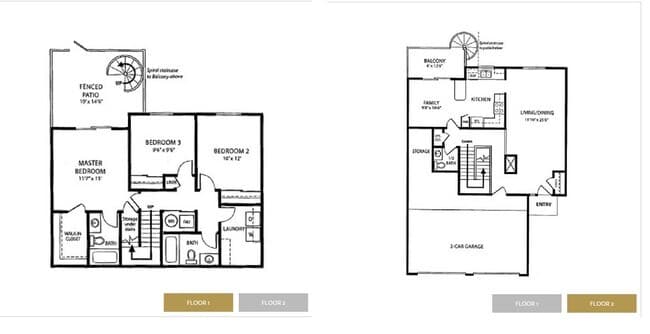 3 Bedroom floor plan