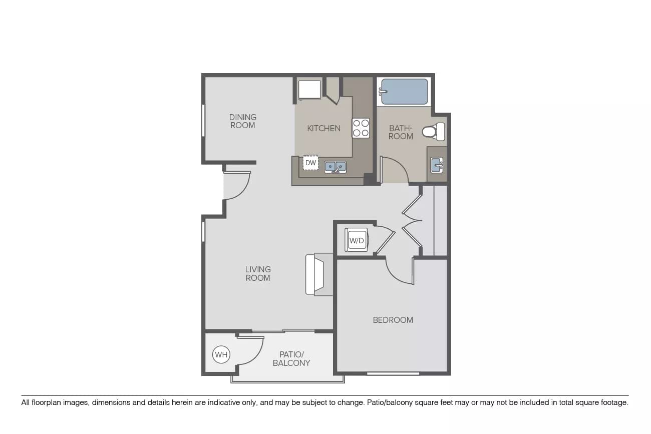1 Bed • 1 Bath
3D Tour 03205 floor plan