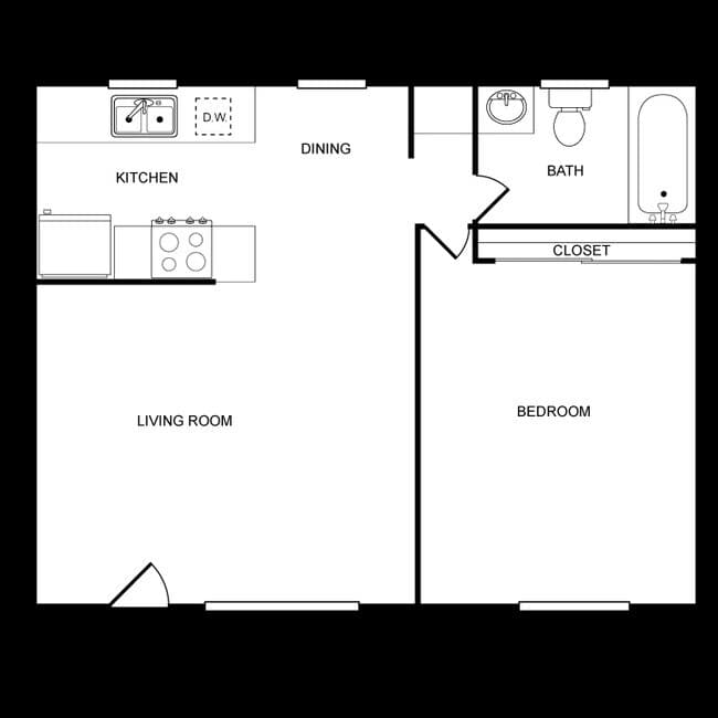 1 Bedroom, ready in January 2026 floor plan