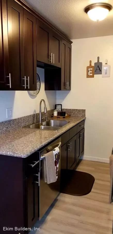 2 Beds, 1 Bath Model floor plan