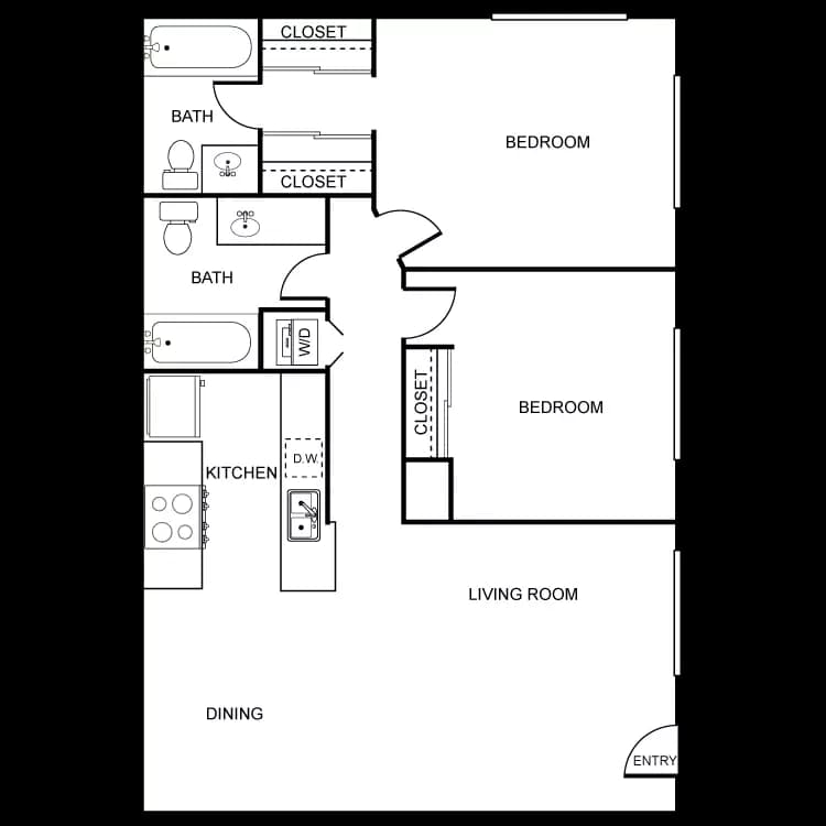 Unit - - floor plan