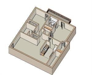 2 Bedroom 2 Bath 027 floor plan