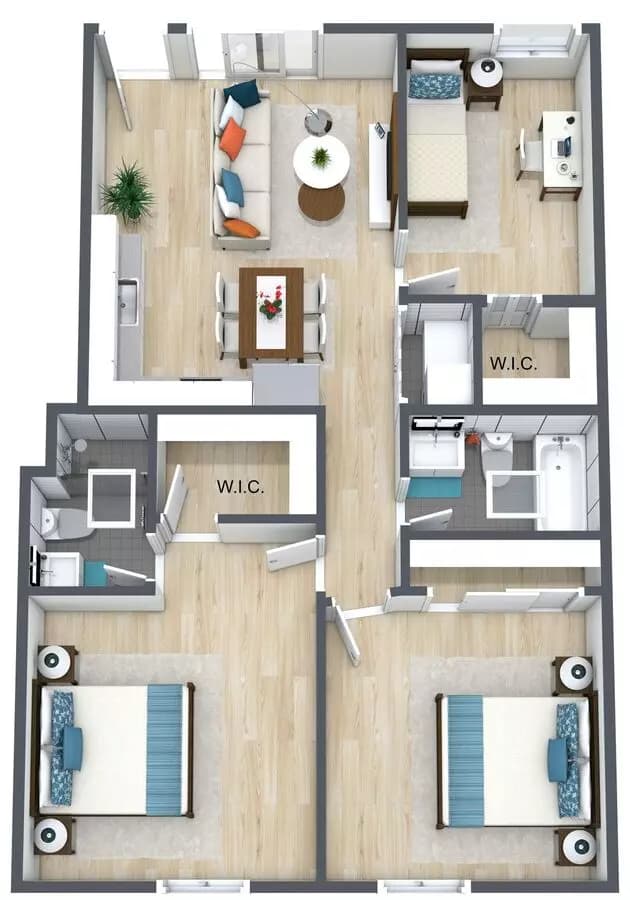 Unit 4860-1 4860-1 floor plan