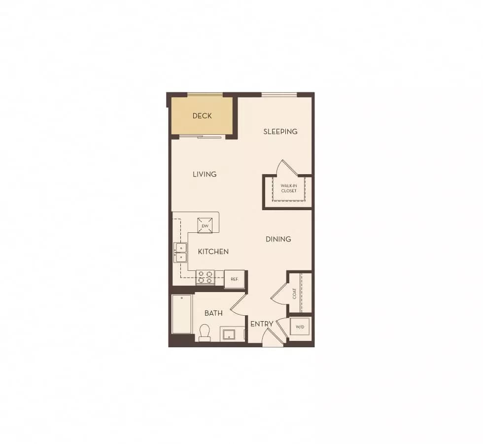 Studio • 1 Bath 1045-240 floor plan