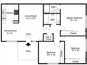 D-3X2 160 floor plan