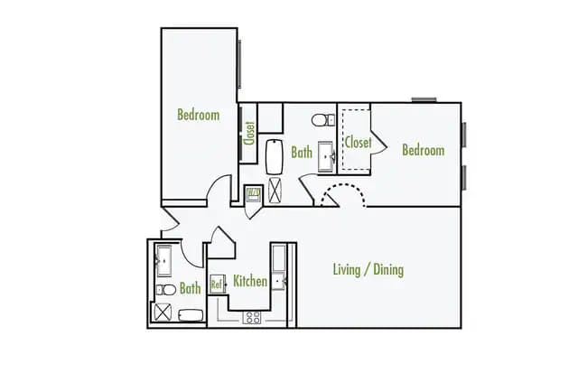 Unit A1 3-6015 floor plan