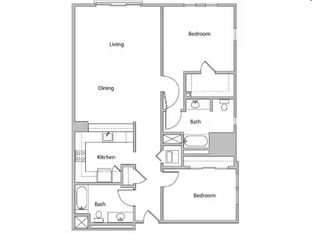 Unit A2 3-6017 floor plan