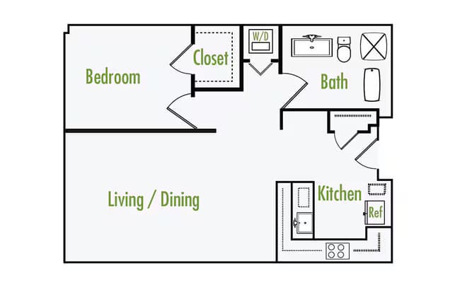 Unit B 3-4024 floor plan