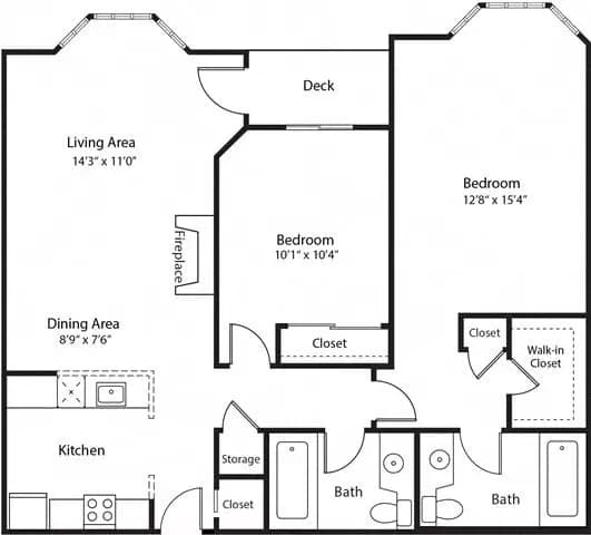 Embarcadero Renovated floor plan