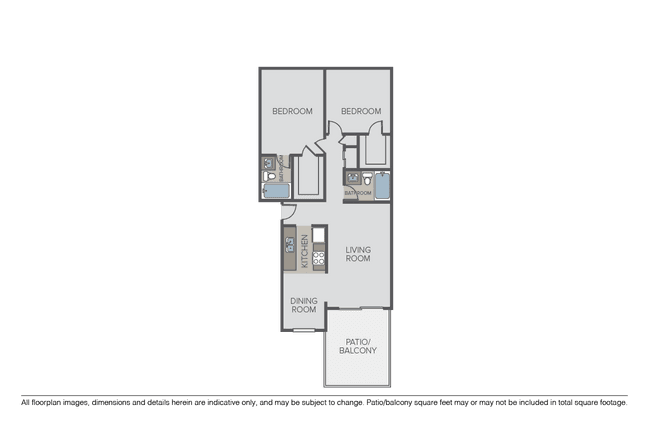 2 Beds • 2 Bath
3D Tour 010 floor plan