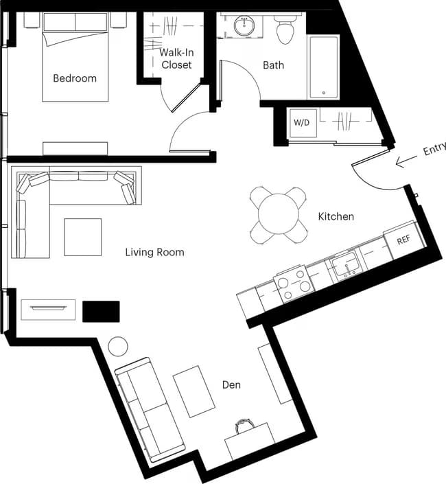 One Bedroom 08 0505 floor plan
