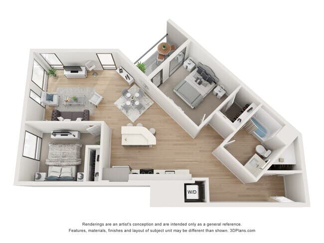 2 Beds • 2 Bath 3441 floor plan