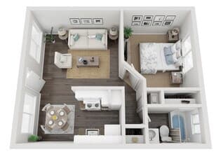 1x1 23-TRO floor plan