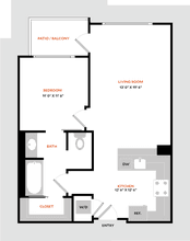 Plan 1K 444 floor plan