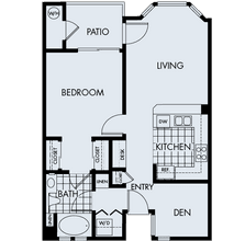 1 Bed • 1 Bath 1039 floor plan