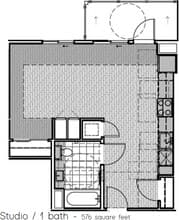 Studio 211 floor plan