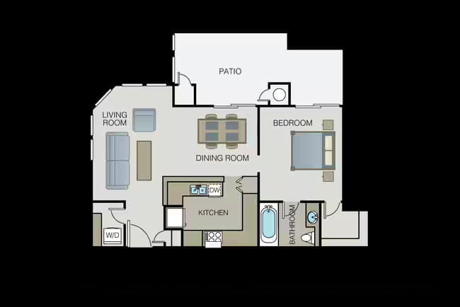 1 Bed • 1 Bath
3D Tour 40-1395 floor plan