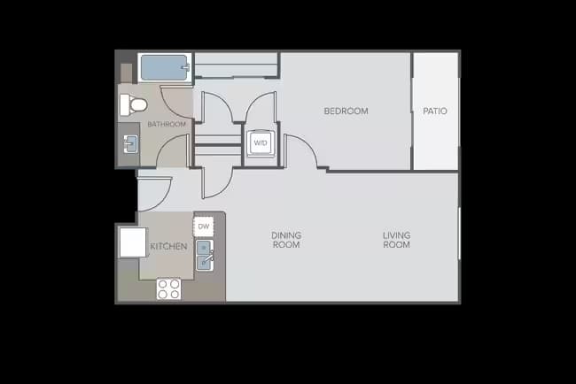 1 Bed • 1 Bath
3D Tour 334 floor plan