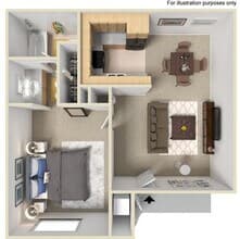 1B1B 234 floor plan