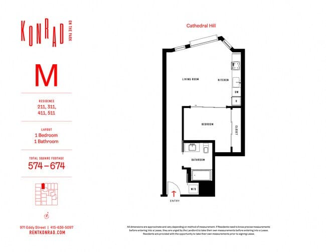 1x1 -M 311 floor plan
