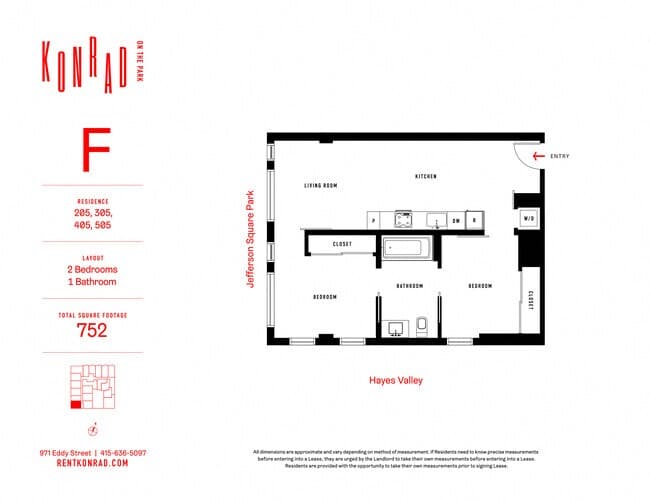 2x1-F 205 floor plan