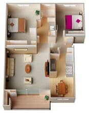 2x1 123 floor plan