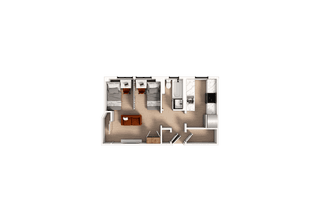 1 Bedroom | 1 Bath Shared-Standard floor plan