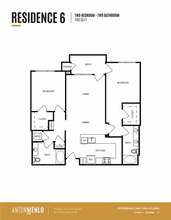 Residence 6 209C floor plan