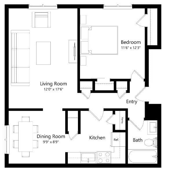 A2-W WBB437 floor plan