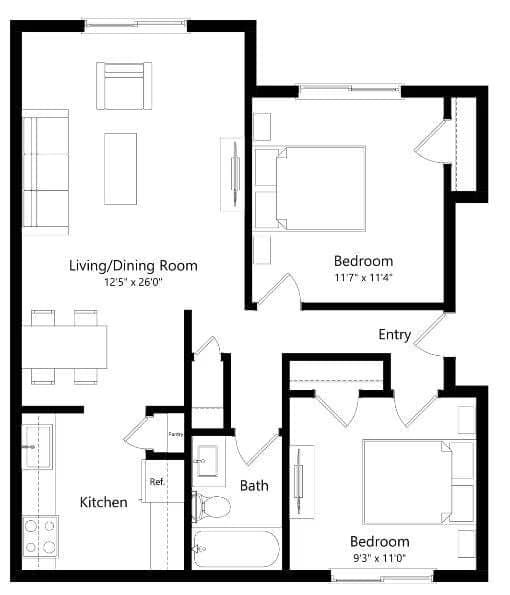B2-E EI022 floor plan